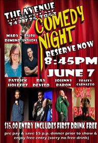 The Avenue Comedy Club show poster