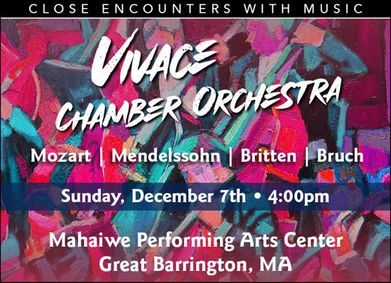 Close Encounters With Music Presents: Vivace Chamber Orchestra - Mozart, Mendelssohn, Britten, Bruch show poster
