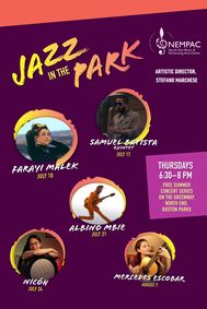 NEMPAC's Jazz in the Park show poster