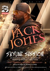 Rock/soul artist & Houston native Gotdamn Jack Jones announces invite-only music showcase for music media and influencers Thursday, April 25  show poster