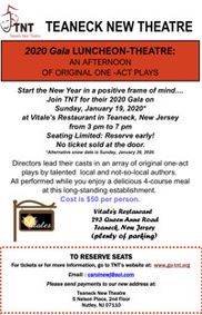 TNT's 2020 GALA (Luncheon & Theatre Shows) show poster