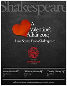 A Valentine's Affair 2019 show poster
