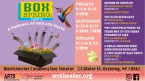 Westchester Collaborative Theater to Premiere a Quartet of Engrossing Pieces in  Box Spring 2: A Festival of One-Act Plays Weekends May 9 - 18