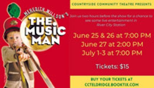 Meredith Wilson's The Music Man show poster