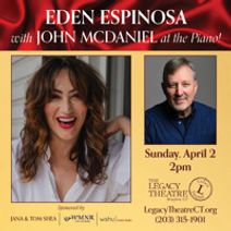 Eden Espinosa with John McDaniel at the Piano!