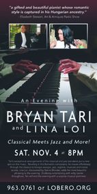 An Evening with Bryan Tari & Lina Loi show poster