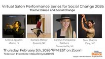 Virtual Salon Performance Series for Social Change on February 5, 2026 in Off-Off-Broadway