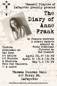 The Diary of Anne Frank (Kesselman Adaptation) show poster