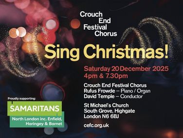 Sing Christmas! With Crouch End Festival Chorus - Saturday 20 December show poster