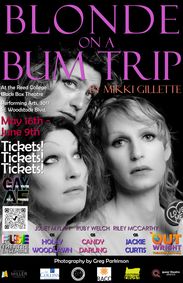 Blonde on a Bum Trip show poster