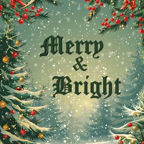 Merry & Bright show poster