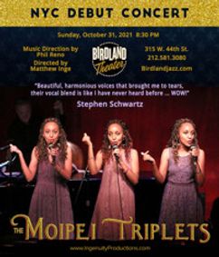 The Moipei Triplets Embrace New York show poster