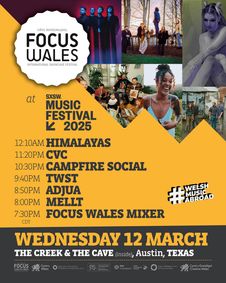 FOCUS Wales' 2025 SXSW Showcase show poster