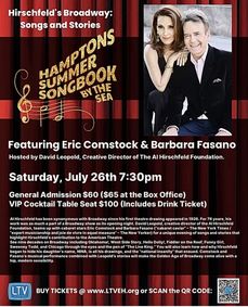 Hirschfeld's Broadway: Songs and Stories - Hamptons Summer Songbook By the Sea show poster