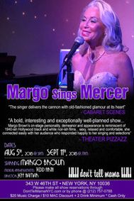 Margo sings Mercer show poster