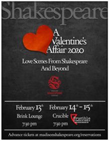 A Valentine's Affair 2020 show poster