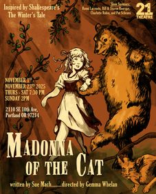 Madonna of the Cat by Sue Mach show poster