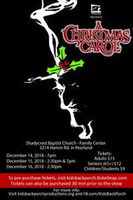A Christmas Carol show poster
