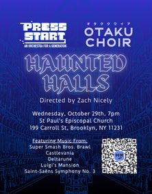 Press Start Orchestra presents Haunted Halls show poster