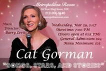 Cat Gorman debuts: Songs, Stars, and Stories