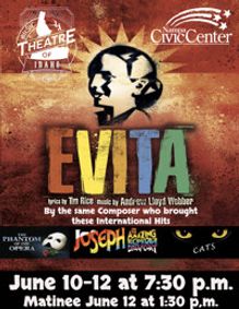 Evita show poster