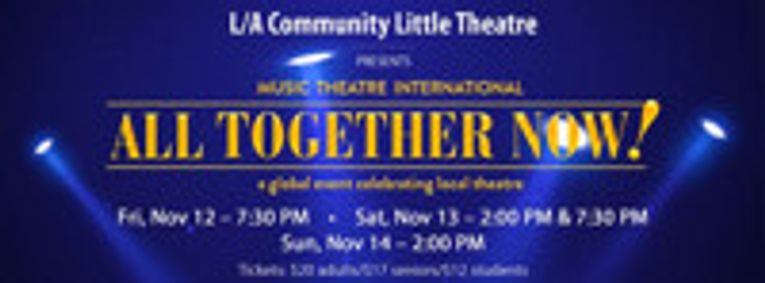 All Together Now! - A Global Event Celebrating Local Theatre show poster