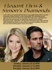 Elegant Elvis & Simon's Diamonds show poster
