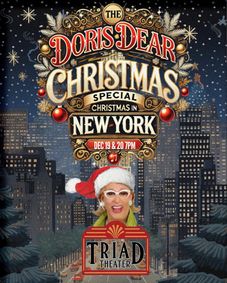 The Doris Dear Christmas Special Christmas in New York show poster