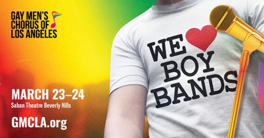 GMCLA's We Love Boy Bands! show poster
