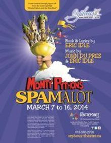 Orpheus presents Monty Python’s SPAMALOT show poster