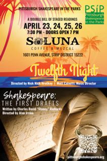 DOUBLE BILL: Twelfth Night & Shakespeare: First Drafts