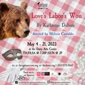 Love's Labor's Won show poster