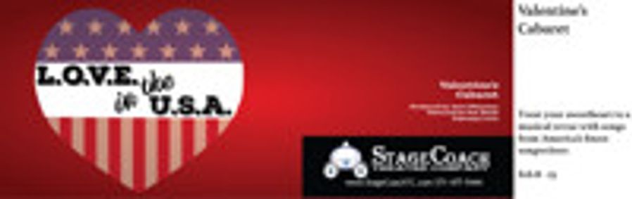 L.O.V.E in the U.S.A ~ Valentine Cabaret show poster