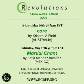 (R)evolutions: New Works Festival 2025 show poster
