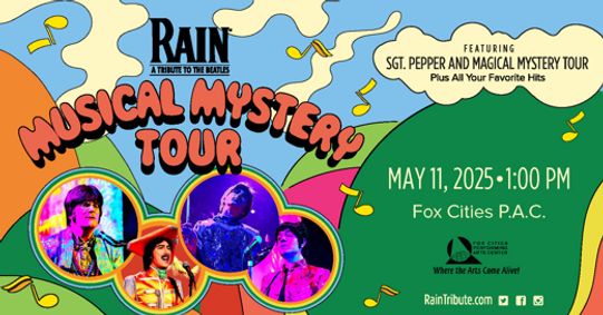 RAIN - A Tribute to the Beatles show poster