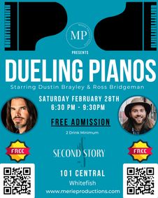 Dueling Pianos - a high-octane, request-driven live music party show poster