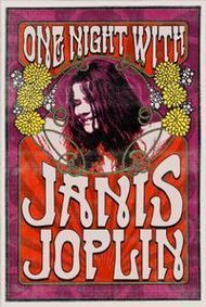 One Night With Janis Joplin show poster