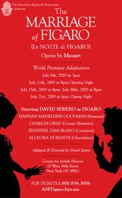 Marriage of Figaro by Mozart show poster