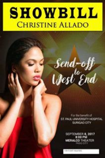 CHRISTINE ALLADO: SEND-OFF TO WEST END