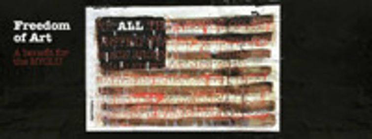 Freedom of Art: An NYCLU Benefit show poster