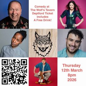 Comedy at The Wolf's Tavern Deptford -TICKET Includes a Free Drink! Steve Gribbin , Fiona Allen... show poster