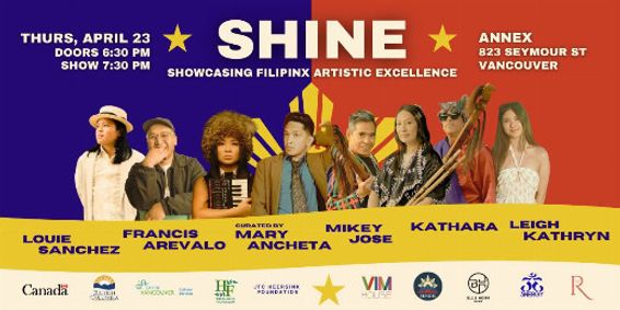 SHINE: Showcasing Filipinx Artistic Excellence show poster