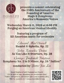 Stage & Symphony: America’s Romantic Voices