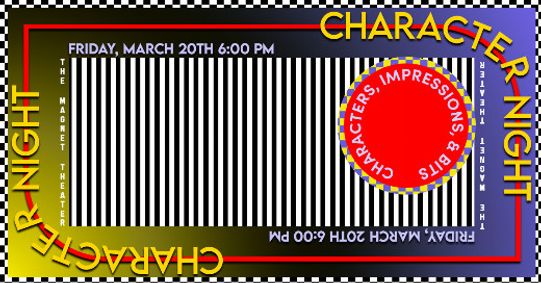 Character Night show poster