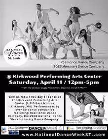 National Dance Week, St. Louis show poster