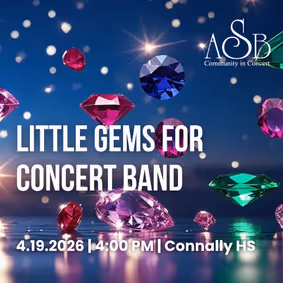Austin Symphonic Band: 'Little Gems for Concert Band' show poster