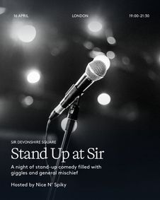 Stand Up at Sir show poster