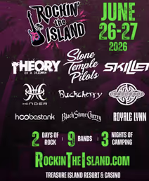 Rockin’ The Island: Stone Temple Pilots, Skillet & Theory Of A Deadman – 2 Day Pass