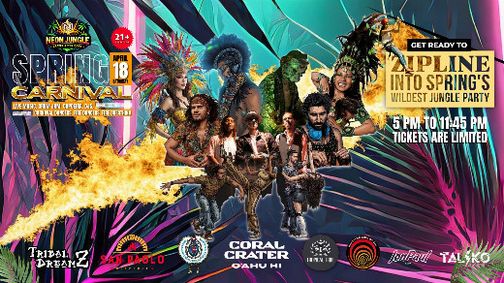 Neon Jungle: Spring Carnival show poster