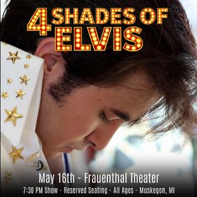 4 Shades of Elvis - The Early Years - Movie Years - '68 Comeback - Aloha from Hawaii show poster